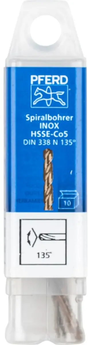 TOOLS 25203548 SPB DIN 338 HSSE N 1,0 INOX Foret hélicoïdal 1 mm Longueur totale 34 mm 10 pc(s) de PFERD – image du produit 2 sur 2