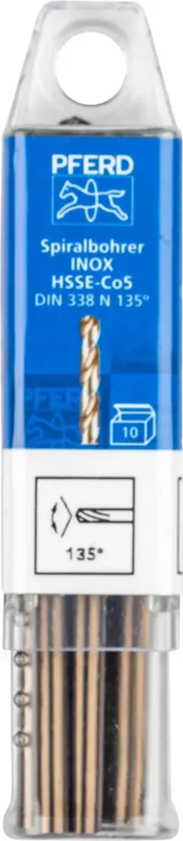 TOOLS 25203557 SPB DIN 338 HSSE N 3,5 INOX Spiralbohrer 3.5 mm Gesamtlänge 70 mm 10 St. de PFERD – image du produit 2 sur 2