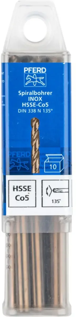 TOOLS 25203568 SPB DIN 338 HSSE N 5,5 INOX Spiralbohrer 5.5 mm Gesamtlänge 93 mm 10 St. de PFERD – image du produit 2 sur 2