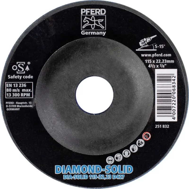 TOOLS 36611542 Diamantscheibe Durchmesser 115 mm Körnung (num)=427 1 St. by PFERD – product image 2 of 2