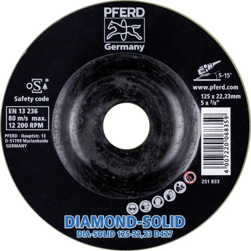 TOOLS 36612542 Diamantscheibe Durchmesser 125 mm Körnung (num)=427 1 St. by PFERD – product image 2 of 2