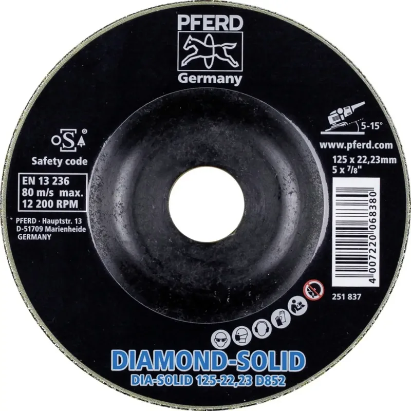 TOOLS 36612585 Diamantscheibe Durchmesser 125 mm Körnung (num)=852 1 St. von PFERD – Produktbild 2 von 2