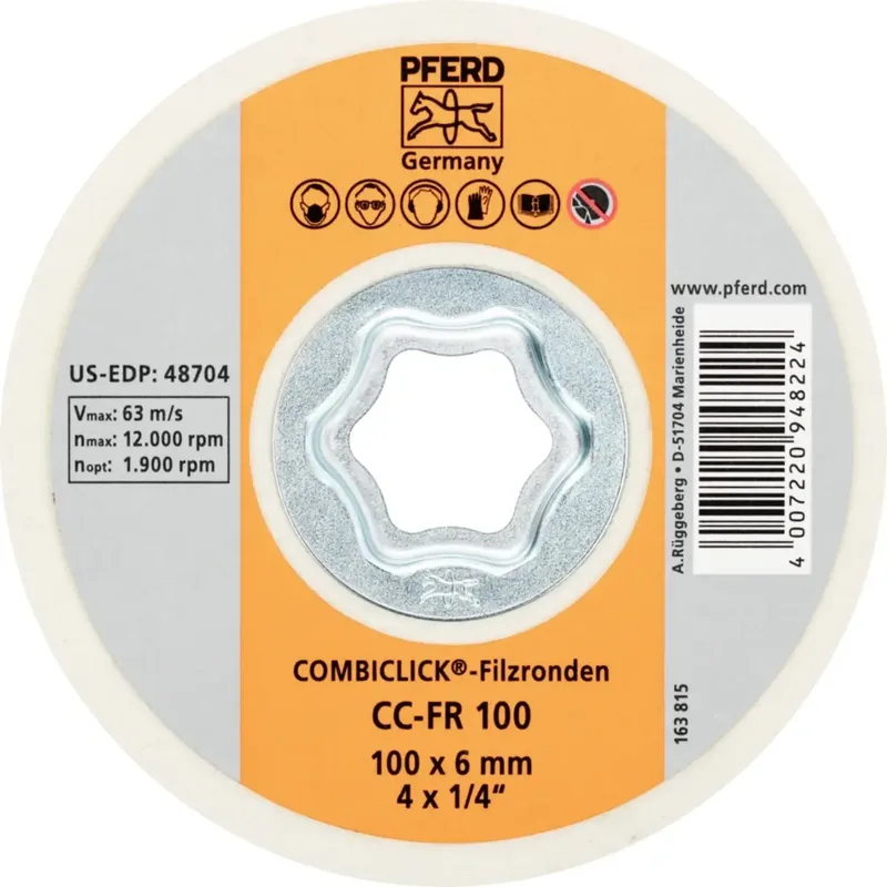 TOOLS 42003005 Schleifteller Durchmesser 100 mm de PFERD – image du produit 2 sur 2