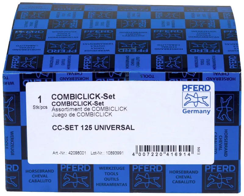TOOLS 42098001 COMBICLICK-Fiberscheiben-Set Korund Ø125mm A36, 60, 80, 120 mit CC-H-GT-Stützteller für universelle Anwendungen Durchmesser 125 mm de PFERD – image du produit 3 sur 3