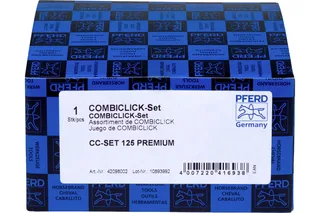 TOOLS 42098002 COMBICLICK-Fiberscheiben-Set Keramikkorn Ø125mm CO-COOL 36, 60, 80, 120 mit CC-H-GT-Stützteller für Edelstahl Durchmesser 125 mm by PFERD – product image 2 of 2