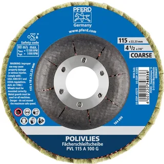 TOOLS 44694101 Pvl Fächerschleifscheibe Durchmesser 115 mm Bohrungs-Ø 22.23 mm Körnung (num) 100 5 St. de PFERD – image du produit 3 sur 3