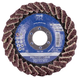 TOOLS 44694122 Fächerschleifscheibe Durchmesser 115 mm Körnung (num)=180 5 St. de PFERD – image du produit 2 sur 2