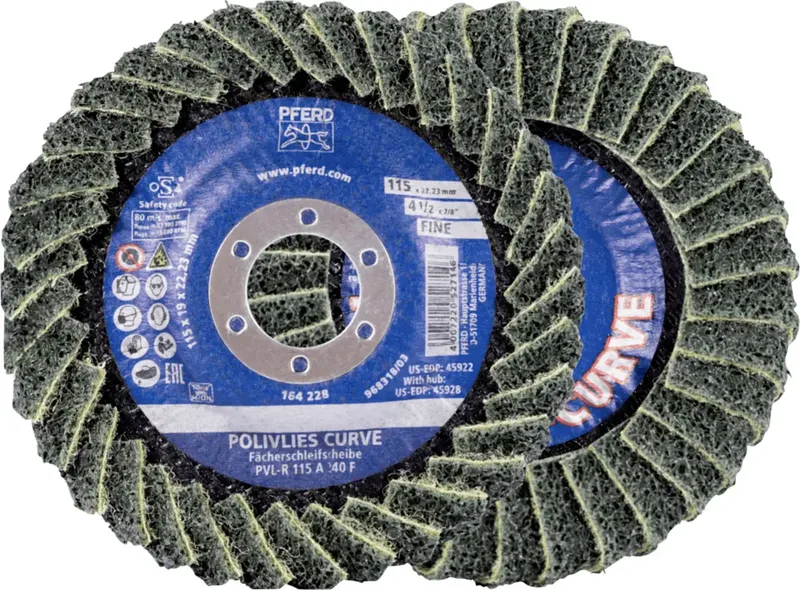 TOOLS 44694123 Fächerschleifscheibe Durchmesser 115 mm Körnung (num)=240 5 St. de PFERD – image du produit 1 sur 2