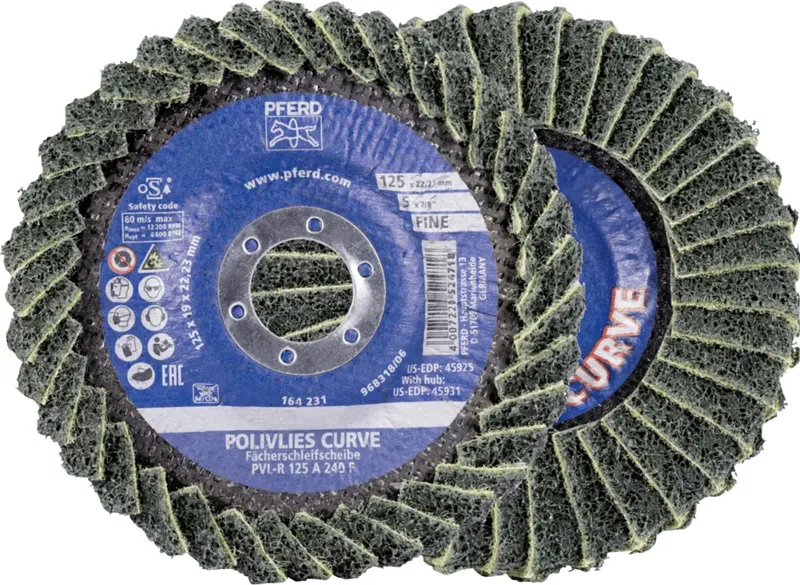 TOOLS 44694133 Fächerschleifscheibe Durchmesser 125 mm Körnung (num)=240 5 St. de PFERD – image du produit 1 sur 2