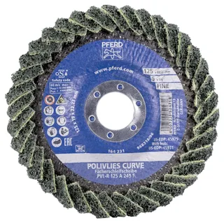 TOOLS 44694133 Fächerschleifscheibe Durchmesser 125 mm Körnung (num)=240 5 St. de PFERD – image du produit 2 sur 2