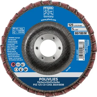 TOOLS 44695112 Pvz Fächerschleifscheibe Durchmesser 125 mm Bohrungs-Ø 22.23 mm Körnung (num) 180 5 St. von PFERD – Produktbild 3 von 3