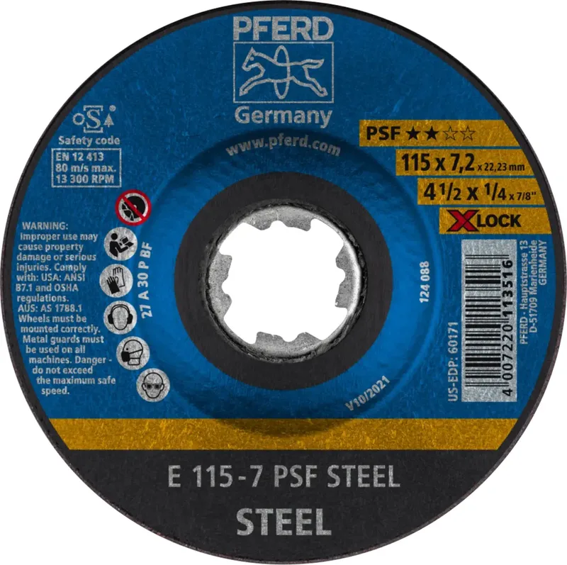 TOOLS 62011115 Schruppscheibe gekröpft Durchmesser 115 mm 10 St. de PFERD – image du produit