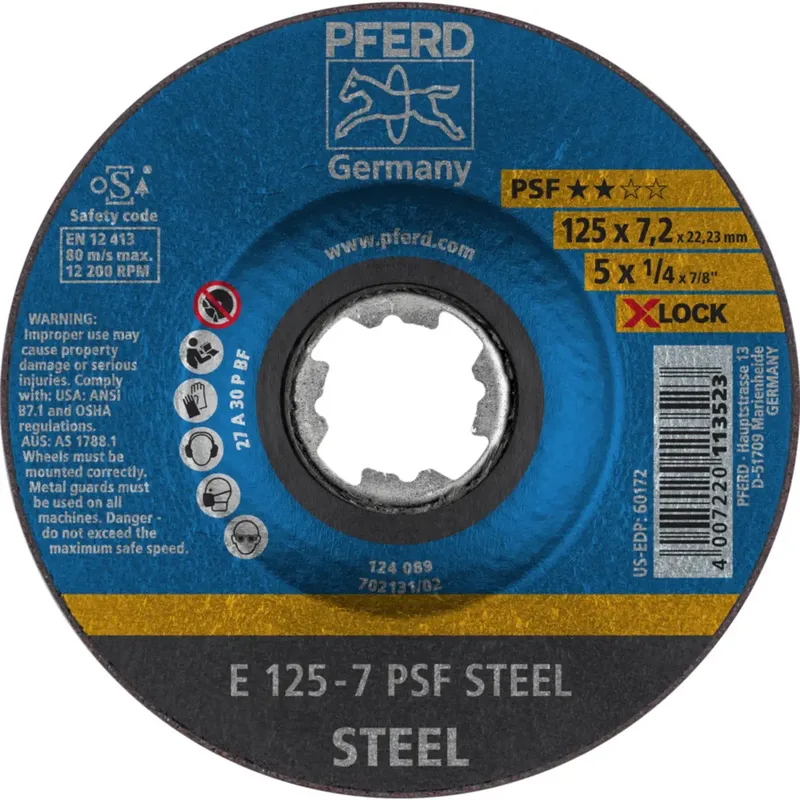 TOOLS 62011125 Schruppscheibe gekröpft Durchmesser 125 mm 10 St. de PFERD – image du produit