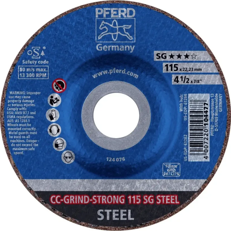 TOOLS 64181115 Schleifscheibe Durchmesser 115 mm Körnung (num)=60 10 St. von PFERD – Produktbild 2 von 2