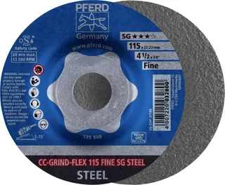 TOOLS 64187115 Schleifscheibe Durchmesser 115 mm Körnung (num)=60 10 St. by PFERD – product image 1 of 2