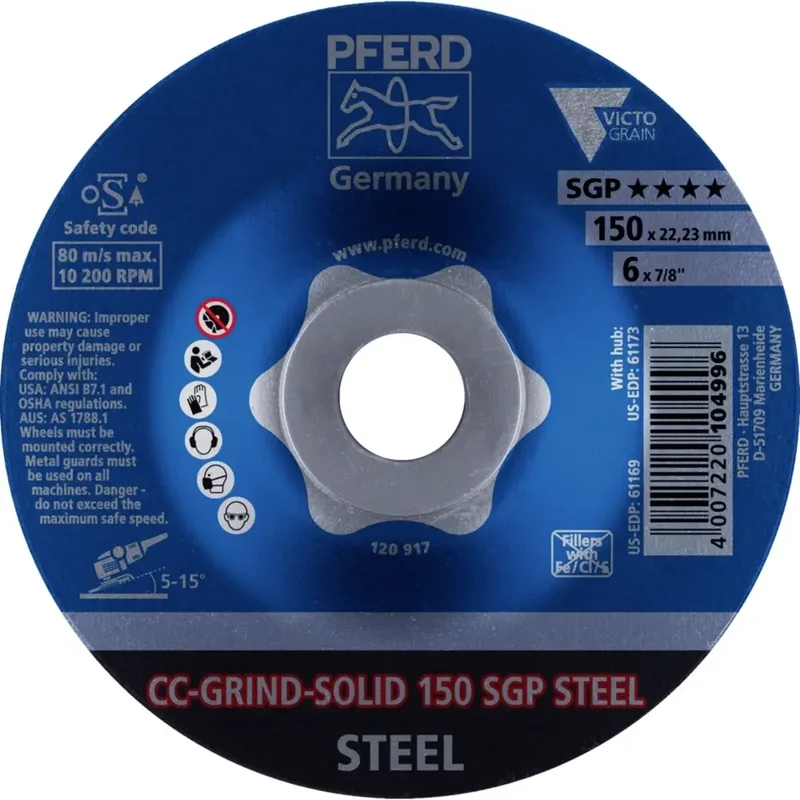 TOOLS 64187150 Schuurschijf Diameter 150 mm Korrelgrootte (num): 36 10 stuk(s) de PFERD – image du produit 2 sur 2
