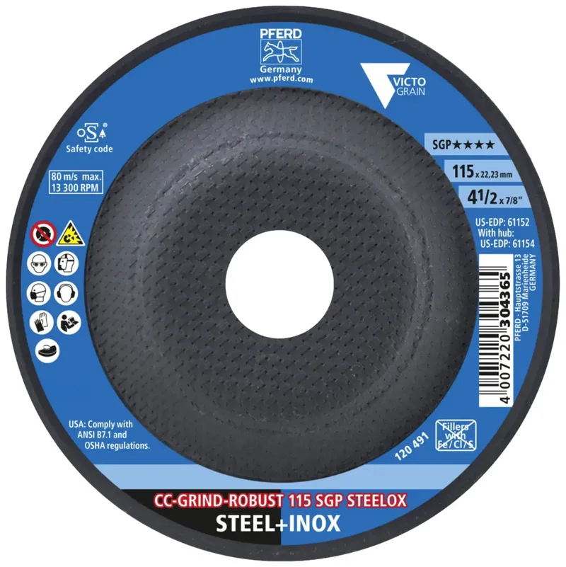 TOOLS 64195116 Schleifscheibe Durchmesser 115 mm Körnung (num)=36 10 St. de PFERD – image du produit 3 sur 3
