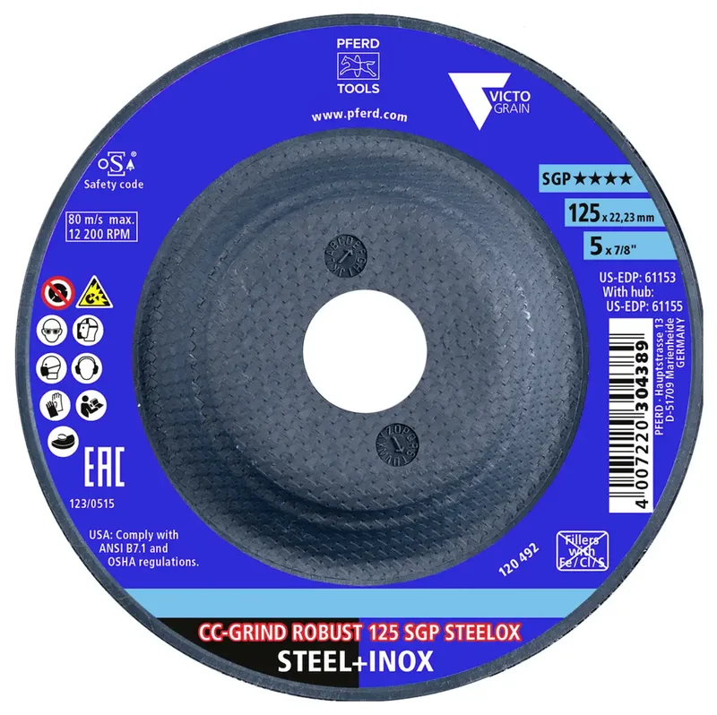 TOOLS 64198126 Schleifscheiben-Set Durchmesser 125 mm 2 St. van PFERD – productafbeelding 2 van 2