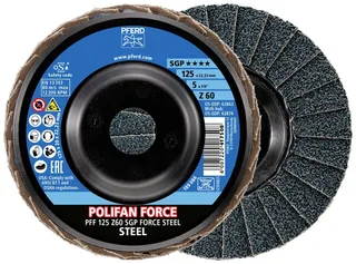 TOOLS 67688126 Fächerschleifscheibe Durchmesser 125 mm Körnung (num)=60 10 St. de PFERD – image du produit 1 sur 2