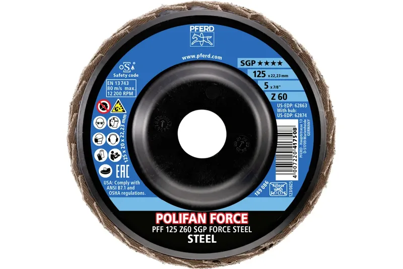 TOOLS 67688126 Fächerschleifscheibe Durchmesser 125 mm Körnung (num)=60 10 St. de PFERD – image du produit 2 sur 2