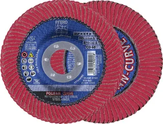 TOOLS 67689046 Co Sgp Curve Steelox Fächerschleifscheibe Durchmesser 115 mm Bohrungs-Ø 22.23 mm Körnung (num) 60 10 St. de PFERD – image du produit 1 sur 3