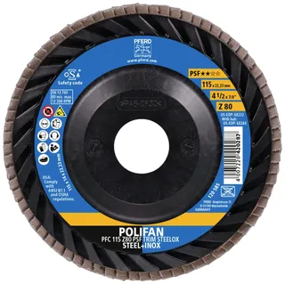 TOOLS 67771118 Fächerschleifscheibe Durchmesser 115 mm Körnung (num)=80 10 St. von PFERD – Produktbild 3 von 3