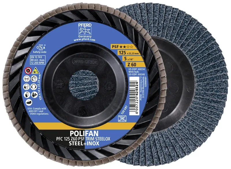 TOOLS 67771126 Fächerschleifscheibe Durchmesser 125 mm Körnung (num)=60 10 St. von PFERD – Produktbild 1 von 3