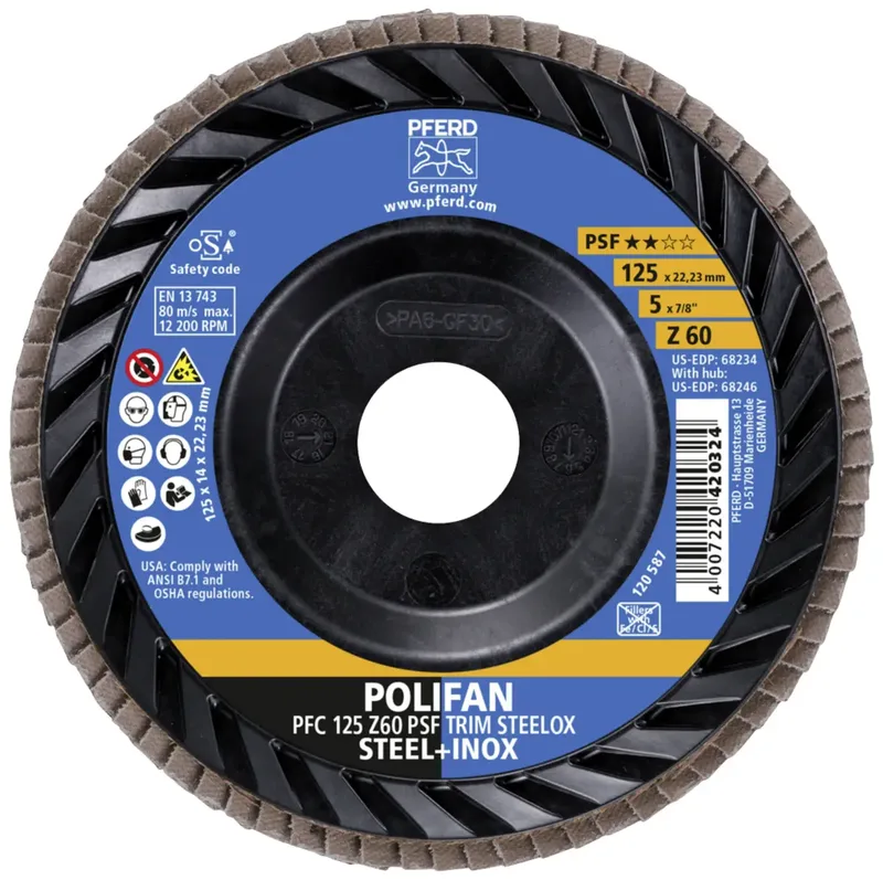 TOOLS 67771126 Fächerschleifscheibe Durchmesser 125 mm Körnung (num)=60 10 St. von PFERD – Produktbild 3 von 3