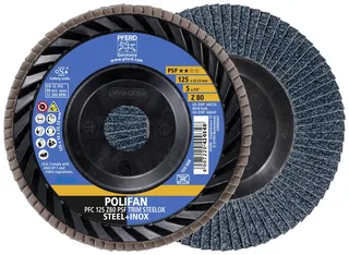 TOOLS 67771128 Fächerschleifscheibe Durchmesser 125 mm Körnung (num)=80 10 St. by PFERD – product image 1 of 3