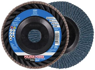 TOOLS 67772116 Fächerschleifscheibe Durchmesser 115 mm Körnung (num)=60 10 St. de PFERD – image du produit 1 sur 3