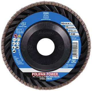 TOOLS 67772118 Fächerschleifscheibe Durchmesser 115 mm Körnung (num)=80 10 St. de PFERD – image du produit 3 sur 3