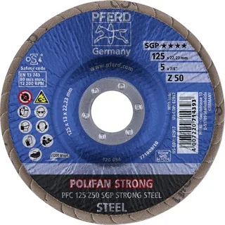 TOOLS 67788125 Z Sgp Strong Steel Fächerschleifscheibe Durchmesser 125 mm Körnung (num) 50 10 St. von PFERD – Produktbild 3 von 3