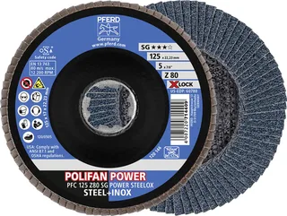 TOOLS 67788127 Fächerschleifscheibe Durchmesser 125 mm 10 St. by PFERD – product image 1 of 3