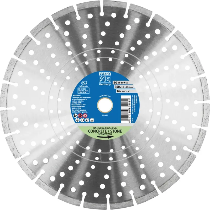 TOOLS 68000048 Ds Sg Diamanttrennscheibe Durchmesser 350 mm Bohrungs-Ø 25.4 mm 1 St. von PFERD – Produktbild 1 von 2
