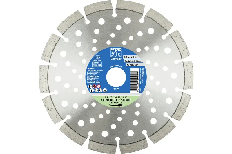 TOOLS 68000059 DS 150 x 2,2 x 22,23 SG Diamanttrennscheibe Durchmesser 150 mm Bohrungs-Ø 22.23 mm Ziegel, Stahlbeton, Stein, Beton 1 St. by PFERD – product image