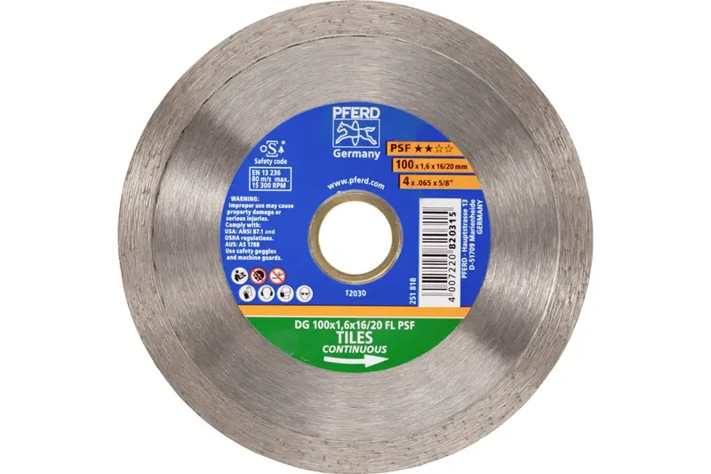 TOOLS 68300035 DG 100 x 1,6 x 16/20 FL PSF Diamanttrennscheibe Durchmesser 100 mm Bohrungs-Ø 20 mm Ziegel, Stahlbeton, Stein, Beton 1 St. by PFERD – product image