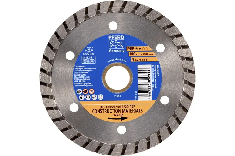 TOOLS 68300036 DG 100x1,9x16/20 START Diamanttrennscheibe Durchmesser 100 mm Bohrungs-Ø 20 mm Ziegel, Stahlbeton, Stein, Beton 1 St. by PFERD – product image