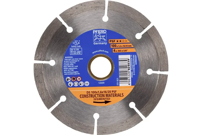 TOOLS 68300037 DS 100x1,6x16/20 START Diamanttrennscheibe Durchmesser 100 mm Bohrungs-Ø 20 mm Ziegel, Stahlbeton, Stein, Beton 1 St. by PFERD – product image