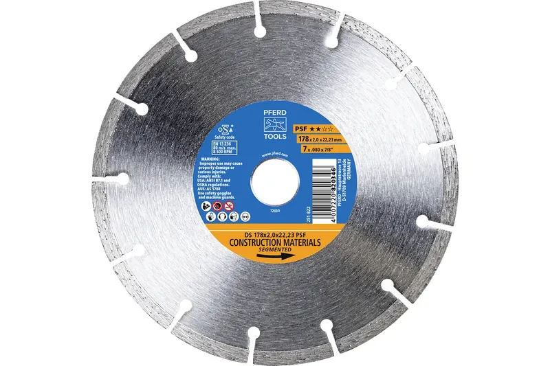 TOOLS 68300038 DS 178x2,0x22,23 START Diamanttrennscheibe Durchmesser 178 mm Bohrungs-Ø 22.23 mm Ziegel, Stahlbeton, Stein, Beton 1 St. by PFERD – product image