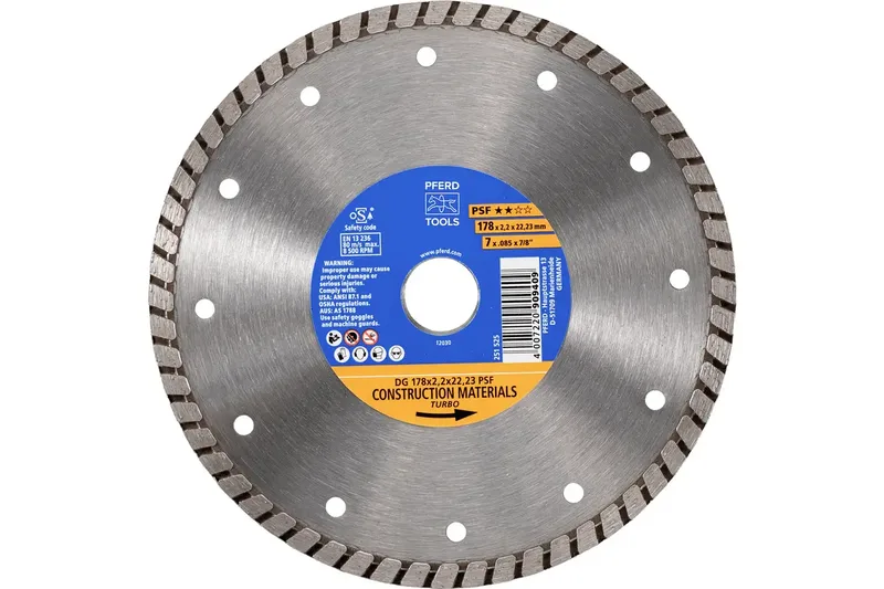 TOOLS 68300048 DG 178 x 2,2 x 22,23 START Diamanttrennscheibe Durchmesser 178 mm Bohrungs-Ø 22.23 mm Ziegel, Stahlbeton, Beton 1 St. by PFERD – product image