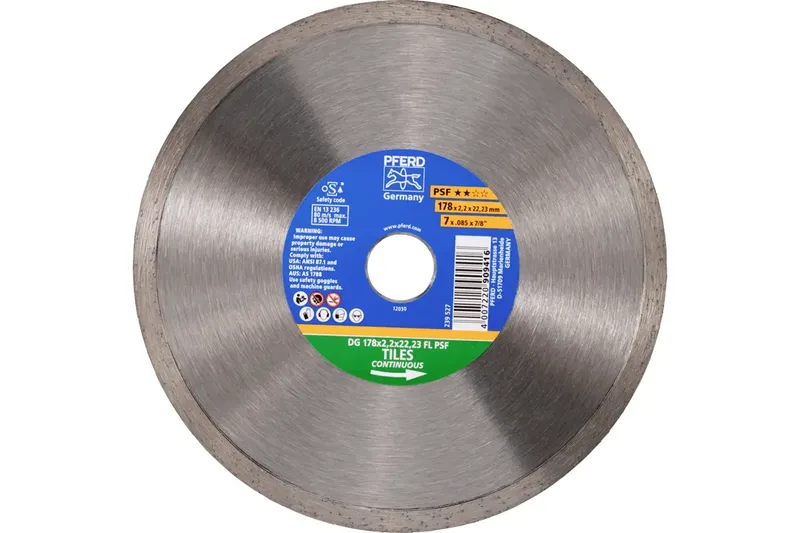 TOOLS 68300049 DG 178 x 2,2 x 22,23 FL PSF Diamanttrennscheibe Durchmesser 178 mm Bohrungs-Ø 22.23 mm Fliesen 1 St. by PFERD – product image