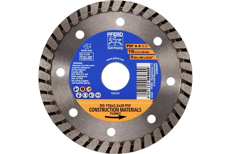 TOOLS 68300056 DG 110X2,2X20 START Diamanttrennscheibe Durchmesser 110 mm Bohrungs-Ø 20 mm Ziegel, Stahlbeton, Beton 1 St. by PFERD – product image