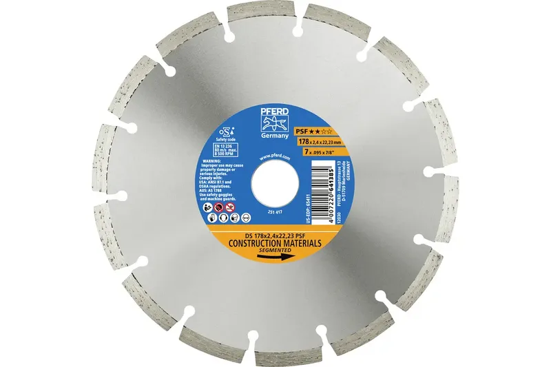 TOOLS 68300102 DS 150 x 2,2 x 22,23 PSF Diamanttrennscheibe Durchmesser 150 mm Bohrungs-Ø 22.23 mm Ziegel, Stahlbeton, Stein, Beton 1 St. de PFERD – image du produit