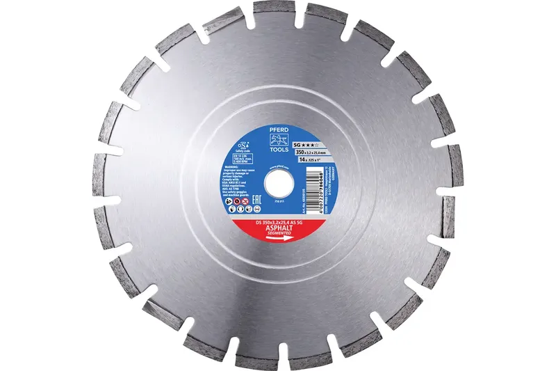 TOOLS 68300104 DS 300 x 2,8 x 25,4 AS SG Diamanttrennscheibe Durchmesser 300 mm Bohrungs-Ø 25.4 mm Asphalt, Ziegel, Stahlbeton, Stein, Beton 1 St. de PFERD – image du produit