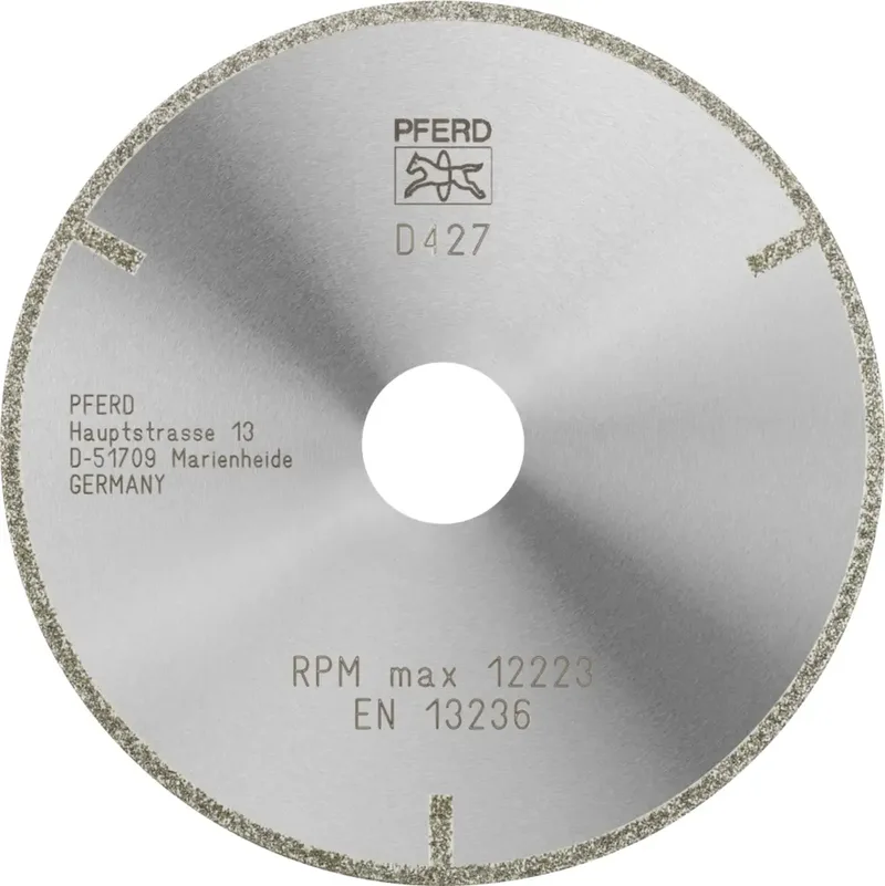 TOOLS 68412238 D1A1R 125-2-22,23 D 427 GAG Diamanttrennscheibe Durchmesser 125 mm Bohrungs-Ø 22.23 mm Duroplast, Technische Keramik 1 St. de PFERD – image du produit 1 sur 2