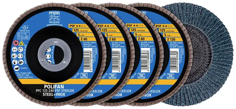 TOOLS 69198300 Fächerschleifscheibe Durchmesser 125 mm 1 Set by PFERD – product image