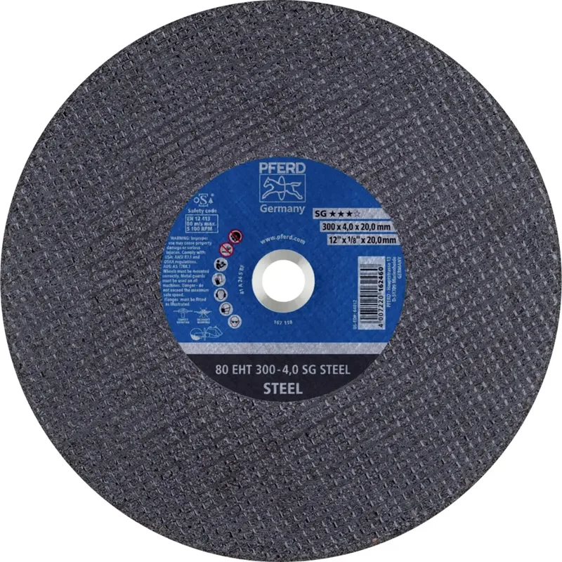 TOOLS 80 EHT 300-4,0 SG STEEL/20,0 61329320 Trennscheibe gerade 300 mm 20 St. Gusseisen, Stahl de PFERD – image du produit 1 sur 2