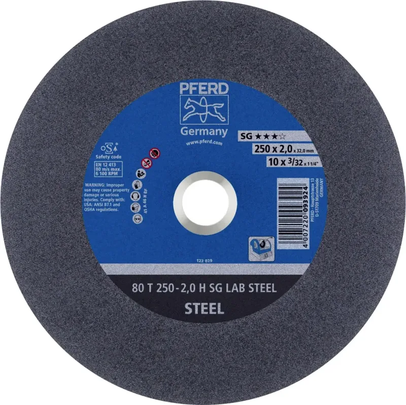 TOOLS 80 T 250-2,0 H SG LAB STEEL/32,0 66300060 Trennscheibe gerade 250 mm 20 St. Vergütungsstahl, Gusseisen, Stahl, Stahl, Stahlguss, Stahlguss de PFERD – image du produit 1 sur 2
