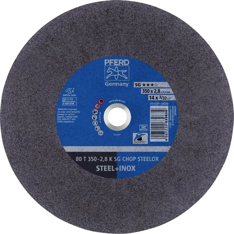TOOLS 80 T 350-2,8 K SG CHOP STEELOX/25,4 66323572 Trennscheibe gerade 350 mm 10 St. Edelstahl, Vergütungsstahl, Stahl de PFERD – image du produit 1 sur 2