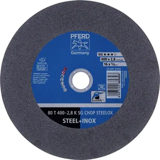 TOOLS 80 T 400-2,8 K SG CHOP STEELOX/25,4 66324091 Trennscheibe gerade 400 mm 10 St. Edelstahl, Vergütungsstahl, Stahl de PFERD – image du produit 1 sur 2
